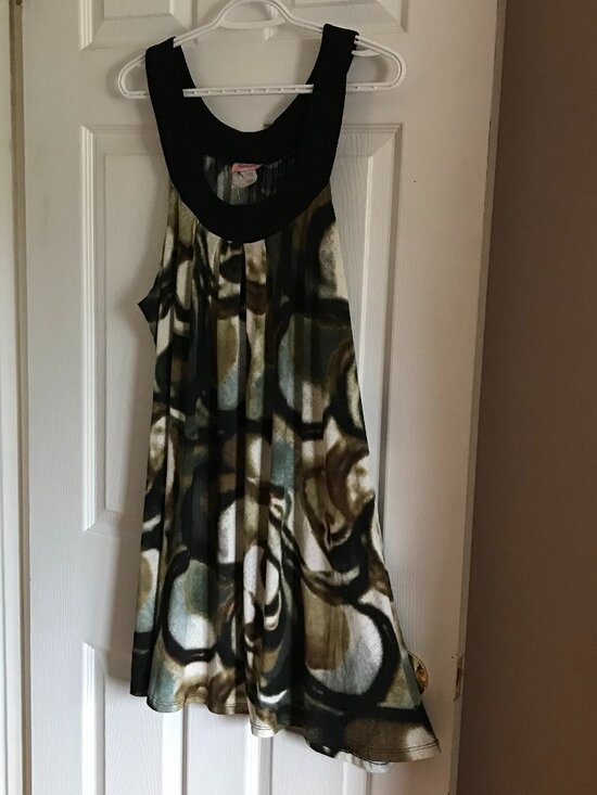 Tops - Sleeveless Tunic Top or Dress Plus Size 2X